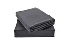 NNEKG 100% Natural Bamboo Bed Sheet Set (Charcoal Double)