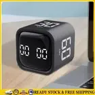 Cube Timer 5/10/30/60 Minutes and Custom Countdown Kitchen Timer (Black) .