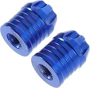 Parliky 2Pcs Stylish Aluminum Alloy Valve Caps for Car Motorcycle Tire Replacement Secure Fit for Valve Stems Elegant Design for Enhanced Vehicle Aesthetics