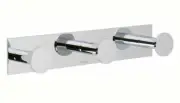 Ginger 2810T/SN Surface Triple Robe Bath Towel Hook - Satin Nickel