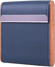 [ARKCHIU] Cigarette Case Leather Portable Cigarette Box Holder Box Flip Top Closure Box PU Case 20 Capacity Blue,One Size