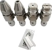 4 GPM Pressure Washer Nozzle,Jrod Tip Water Cleaning Soft Wash Nozzle Kits,4 Way J Rod Washing Tip Holder,1/4" Quick Connect 0° 25° 40°