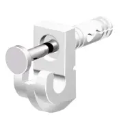 Closetmaid Wire Shelf White Wall Clip (48-Count) 177000 Closetmaid 177000