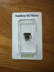 YubiKey 5C Nano Two Factor Authentication Security Key NEW-UNUSED