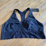 Natori Women’s Bliss Perfect Racerback Bra Black Size Medium