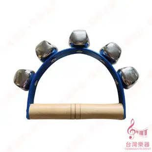 【台灣樂器】手搖鈴 雪鈴 5鈴 玩具 幼兒玩具 鈴鐺 幼兒雪鈴 奧福樂器 ORFF 樂器 幼兒雪鈴