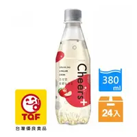 在飛比找PChome24h購物優惠-泰山 Cheers+ 果醋氣泡飲 (380ml*24入/箱)