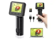 Portable Digital Microscope-Mini Coin Microscope Camera Magnifier 32 GB Card