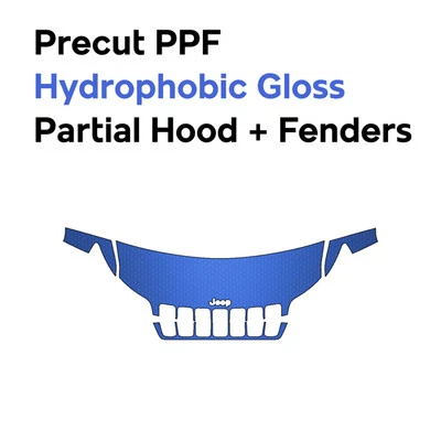 PreCut PPF Paint Protection Film Gloss DIY Clear Bra for Jeep Cherokee 2019-2023
