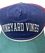 Vineyard Vines Logo Hat Corduroy - Red Blue Green - Collegiate Cord - New w box