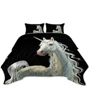 Handsome Unicorn Coverlet