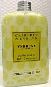 CRABTREE&EVELYN VERBENA DE PROVENCE BUBBLE BATH 22 FLOZ