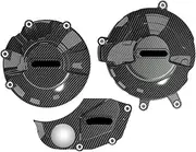 Motorcycle Engine Guard Protector Motocross Engine Guard Protection Cover Kit for Ducati Scrambler 800 Scrambler 1100 2018-2022 Engine Drop Prevention Slider(1 Set-CF)