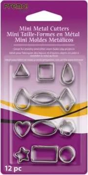 Premo Mini Metal Clay Cutter 12 pc. Sets Various Designs NEW
