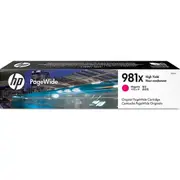 HP 981X Ink Toner Cartridge High Yield Yellow L0R10A