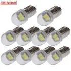 10 X 3V White E10 LED Bulb Flashlight Lamp Replacement Torch Bike Screw Light DC