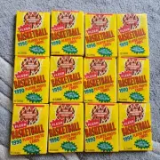 1990 Fleer Basketball 5th Anniversary Edition (12 Factory Sealed Wax Packs)