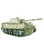 RC Remote Control Battle Tank Army Vehicle Lights Sound Rotating Turret Kids Toy
