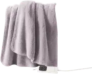 Sunbeam Throw Rug Sherpa Fleece Grey