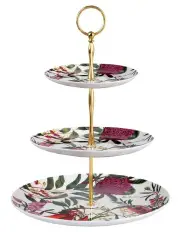 [Maxwell & Williams] Royal Botanic Gardens Botanica 3 Tiered Cake Stand Gift Boxed in Multi