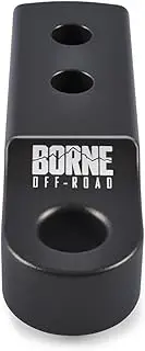 Borne Off-Road 2” Hitch Receiver Shackle Mount, Hard Anodized Gray