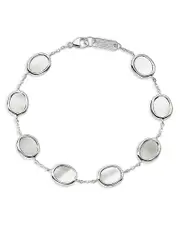 Ippolita Sterling Silver Rock Candy Mother of Pearl Stone Link Bracelet