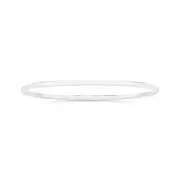Silver 3x70mm Hollow Comfort Bangle