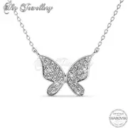 Meadow Butterfly Pendant (White Gold)