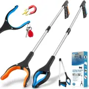 2-Pack Grabber Reacher Tool, 34" Foldable Reacher Grabber Pickup Tool with 36...