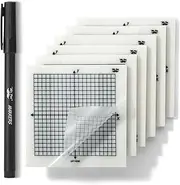 Mr. Pen- Transparent Graph Paper Sticky Notes, 300 Sheets, 3x3 Inch, Math Graphing Grid Notepad, Mini