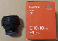 在飛比找露天拍賣優惠-SEL1018 Sony APS-C防手震超廣角變焦鏡頭 E
