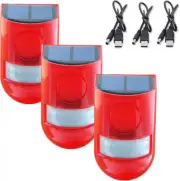 ChunHee Solar Strobe Light with Motion Sensor Security Alarm Flashing 3Light