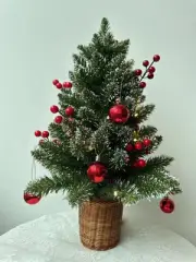 24Inch Mini Christmas Tree Small TabletopXmas Decor - Desktop Artificial Indoor
