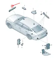 AUDI RS7 Sportback 4K Right Rear Lid Antenna Amplifier 4K8035225P