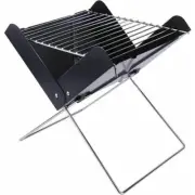 Itopfox Portable Charcoal Bbq Grill Mini Foldable Camping Outdoor Steel Black