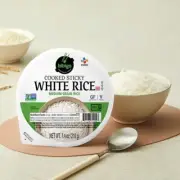 Bibigo 24X Cooked Sticky White Rice Bowls Medium Grain 7.4 oz Gluten Free Vegan