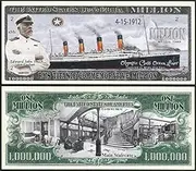 RMS Titanic Ocean Liner White Star Line Boat Ship Commemorative Novelty Million Bills - Lot of 25