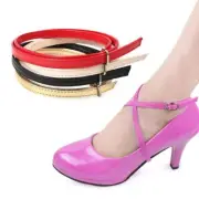 Elastic Ankle Straps-Transparent Shoe Strings Invisible Silicone Shoelaces 1Pair