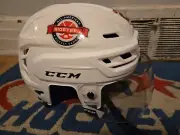 PRO STOCK CCM TACKS 710 TEAM USA HELMET # 27 SIZE MEDIUM W/ CCM HALF SHIELD