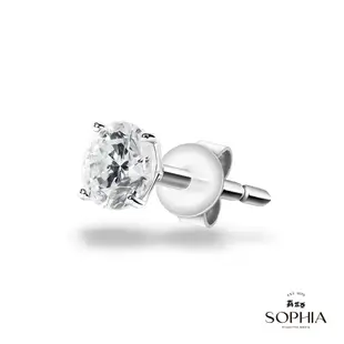 SOPHIA 蘇菲亞珠寶 - 經典四爪 50分 F/VVS1 18K金 單邊 鑽石耳環