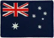 Australian National Flag Patch, hook & loop back NEW! Free Post ✉️✅