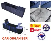 Foldable Car Organiser With Cooling Compartments Folds Away Easy Storage Stowage