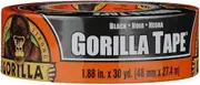 Gorilla Heavy Duty 27m Extra Long Double Adhesive Duct Tape - 48mm Wide Black Gorilla Tape Heavy Duty All Weather Strong Tape - Moisture Resistant - Pack of 1