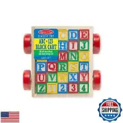 Melissa and Doug Classic ABC Block Cart , 1 Count (Pack of 1)