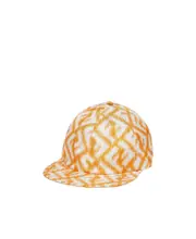 Multicolour silk baseball cap One size Nude