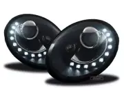 Mga headlight for VW NEW BEETLE 98-05 LED Black LPVWL7WS XINO AU