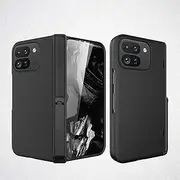 [Jarttarn] Case Compatible with Google Pixel 9 Pro Fold, Folding Phone Protection PC Hard case, Spring Outer Hinge, Built-in Invisible Bracket Cover for Google Pixel 9 Pro Fold (Black)