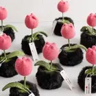 Tulips Wool Flower Bouquet Plant Artificial Flower Ornament Gift