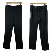 Jules & Leopold NWT Small Black Pull On Straight Leg Slacks Office Dress Pants