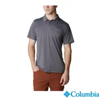 在飛比找PChome24h購物優惠-Columbia哥倫比亞 男款-快排短袖POLO衫-深灰色 